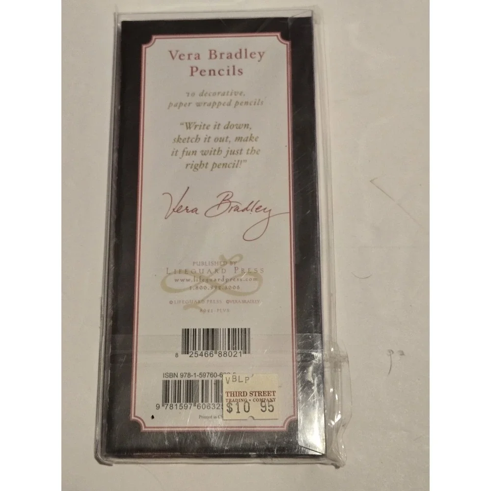 Vera Bradley Paper Wrapped Patterned Pencils